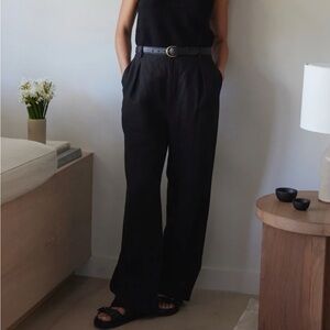 Jenni kayne Wide Leg Linen Kyle Trouser Pan